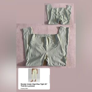 lululemon athletica Wunder Under High-Rise Tight 25” in Creamy Mint
